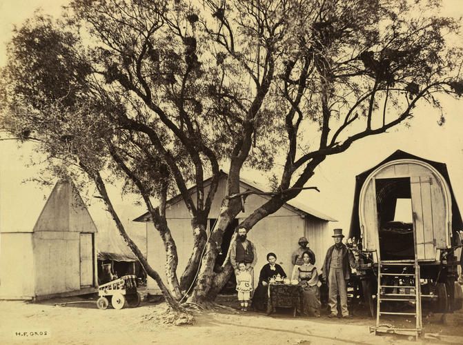A diamond digger's camp at Bultfontein A diamond digger's camp at Bultfontein