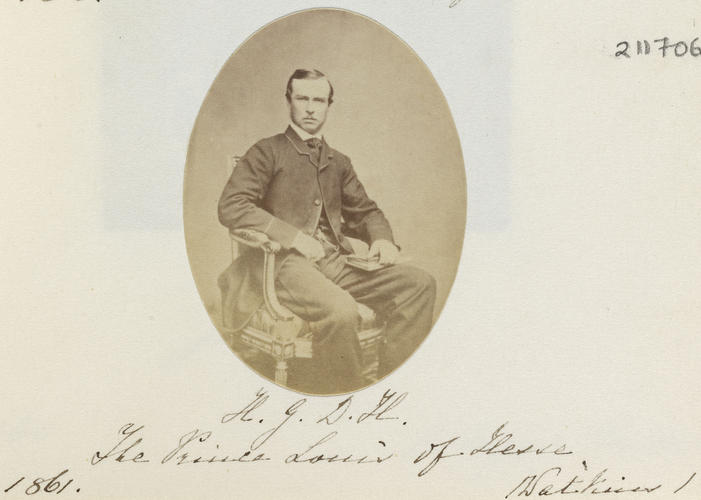 Prince Louis of Hesse, later Louis IV, Grand Duke of Hesse (1837-92) Prince Louis of Hesse, later Louis IV, Grand Duke of Hesse (1837-92)
