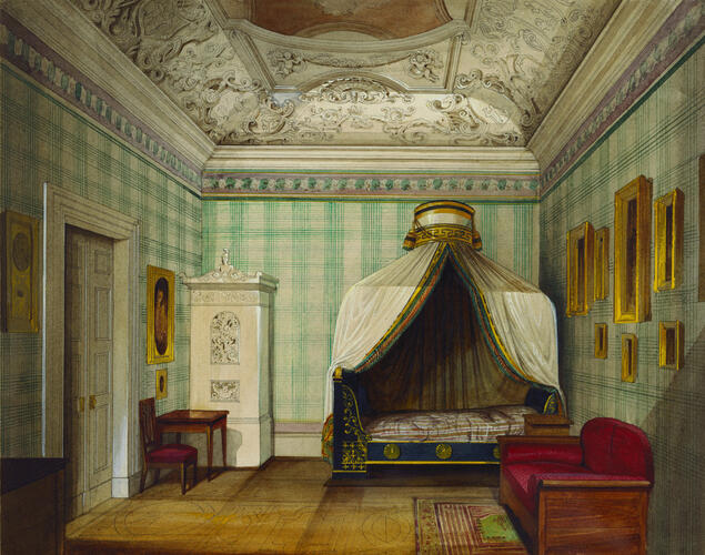 Schloss Friedenstein, Gotha: the bedroom of Ernest I