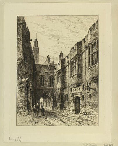 The Norman Gateway from Engine Court The Norman Gateway from Engine Court