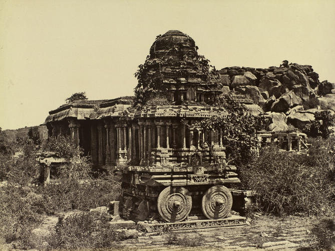 Temple of Vithoba with an Idol Car of Stone Temple of Vithoba with an Idol Car of Stone