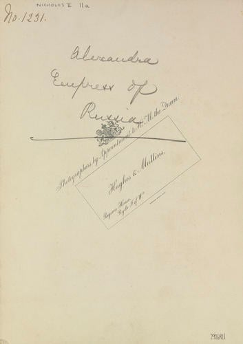 Alexandra Feodorovna, Empress of Russia (1872-1918) when Princess Alix of Hesse Alexandra Feodorovna, Empress of Russia (1872-1918) when Princess Alix of Hesse