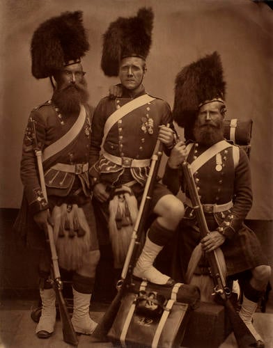 Three Soldiers of the 42nd (Royal Highland) Regiment of Foot