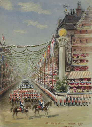 The Diamond Jubilee, June-July 1897: St James's Street, 22 June