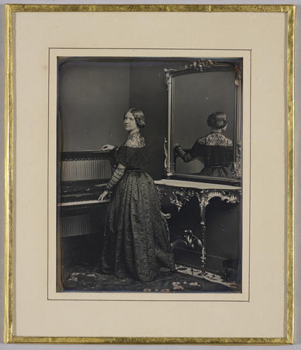 Jenny Lind (1820-87) standing at a piano