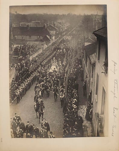 Queen Victoria's funeral procession going through East Cowes, Isle of Wight