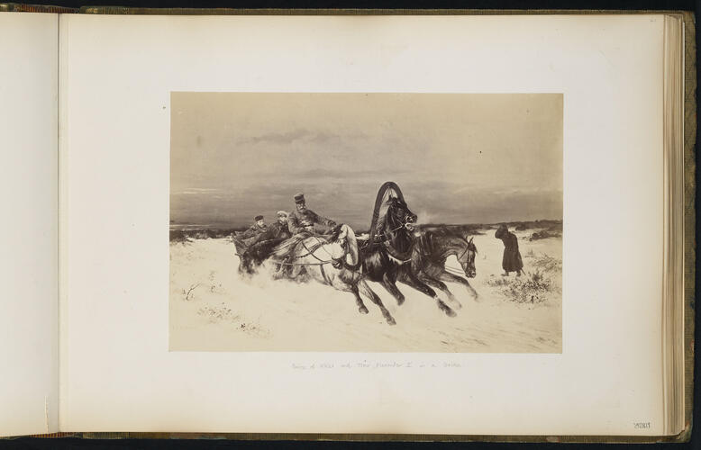 Alexander II, Emperor of Russia and King Edward VII, when Prince of Wales, in a sleigh Alexander II, Emperor of Russia and King Edward VII, when Prince of Wales, in a sleigh