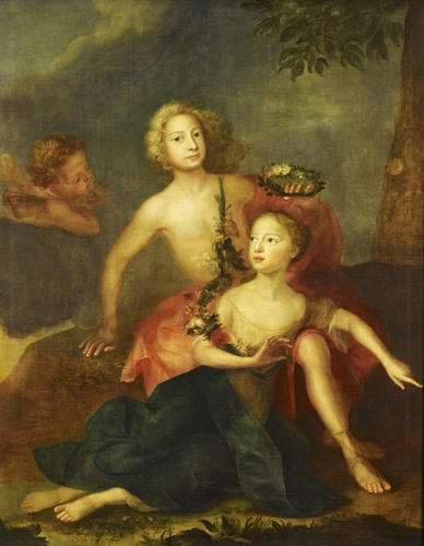 Frederick Prince of Wales (1707-1751) and Princess Amelia (1711-1786) (?)