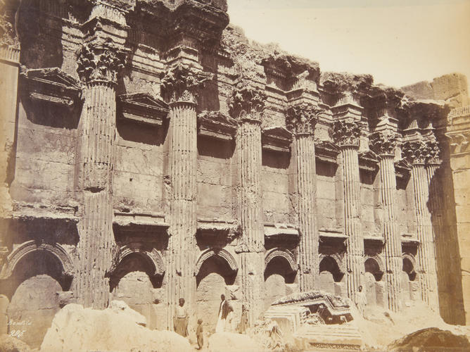 Inside Temple of Bacchus, Baalbek, Lebanon