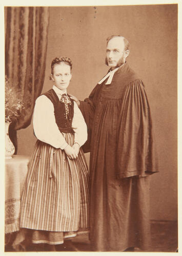 R. Glogan, Clergyman at Hemel and his daughter R. Glogan, Clergyman at Hemel and his daughter