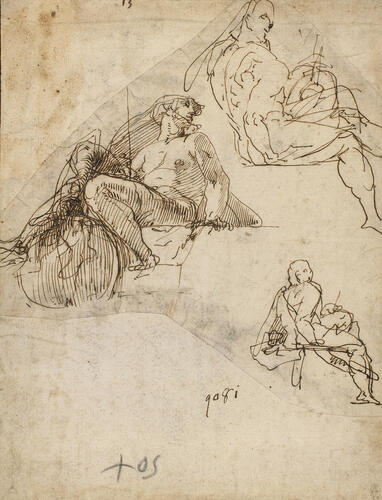 Studies of three seated nudes Studies of three seated nudes