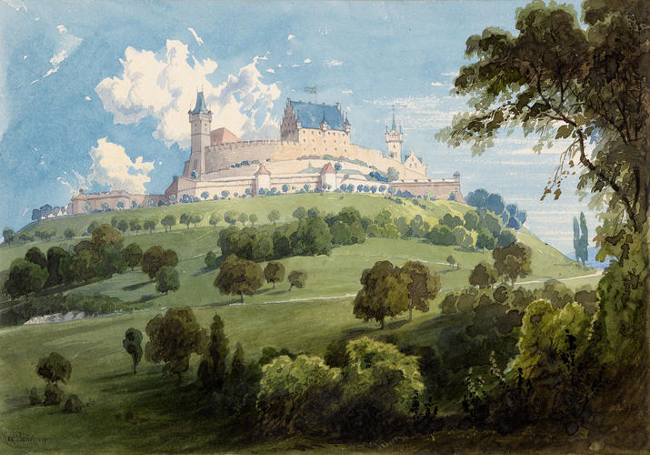 The Veste Coburg from the Hofgarten The Veste Coburg from the Hofgarten