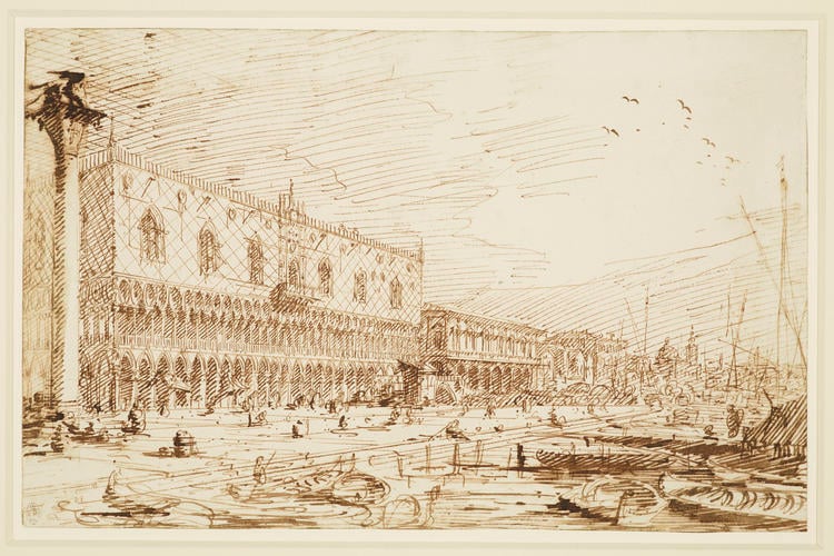 Venice: The Molo and Riva degli Schiavoni, looking east