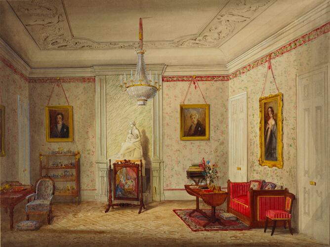 Palais Friedrichsthal, Gotha: the Queen's sitting-room