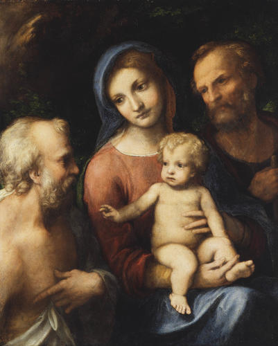 The Holy Family with Saint Jerome
