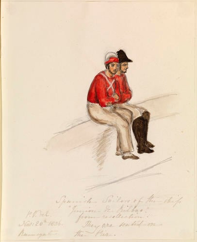 Master: H. R. H. THE PRINCESS VICTORIA SKETCHES VOL.
Item: Spanish Sailors