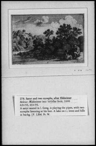 Satyr and two nymphs, after Elsheimer Satyr and two nymphs, after Elsheimer