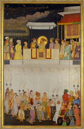 Master: Padshahnamah ?????????? (The Book of Emperors) ??
Item: Shah-Jahan honouring Prince Dara-Shukoh at his wedding (12 February 1633)