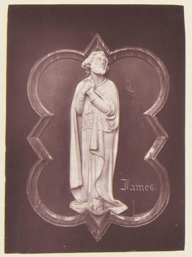 A bas-relief of the Apostle James: Albert Memorial Chapel, Windsor