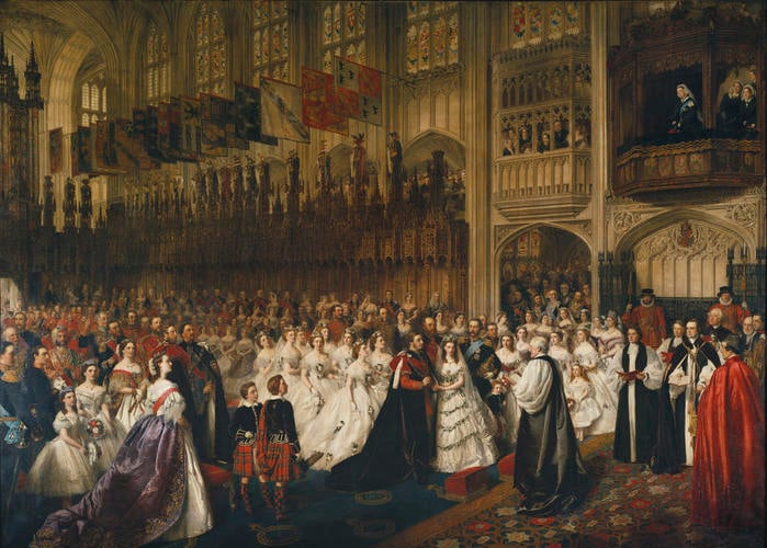 The Marriage of Albert Edward, Prince of Wales (1841-1901), later Edward VII, with Princess Alexandra of Denmark (1844-1925) St George's Chapel, Windsor, 10 March 1863