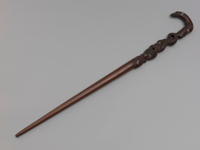 Walking stick or orator's staff (tokotoko) Walking stick or orator's staff (tokotoko)