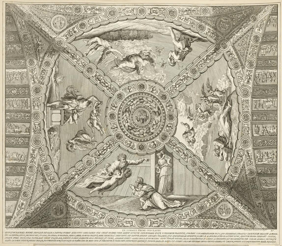 The ceiling of the Stanza di Eliodoro