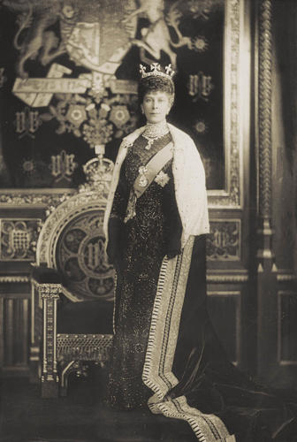 Queen Mary (1867-1953) at the House of Lords