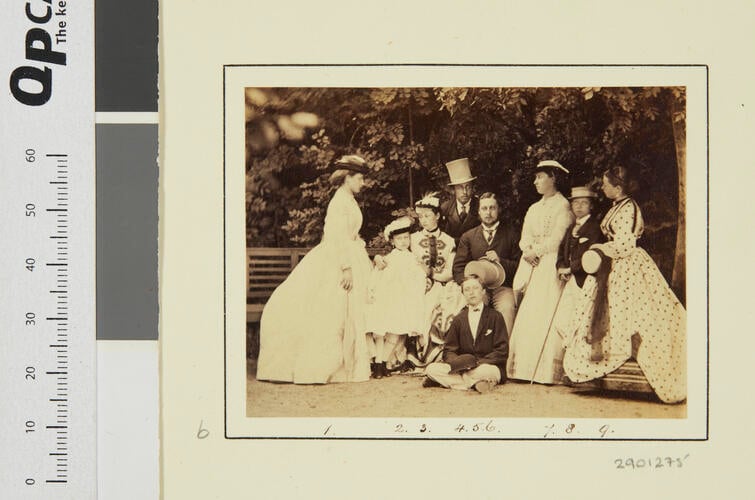 The nine children of Queen Victoria and the Prince Consort at the Rosenau, Coburg, 1865 [in Portraits of Royal Children Vol. 9 1865]