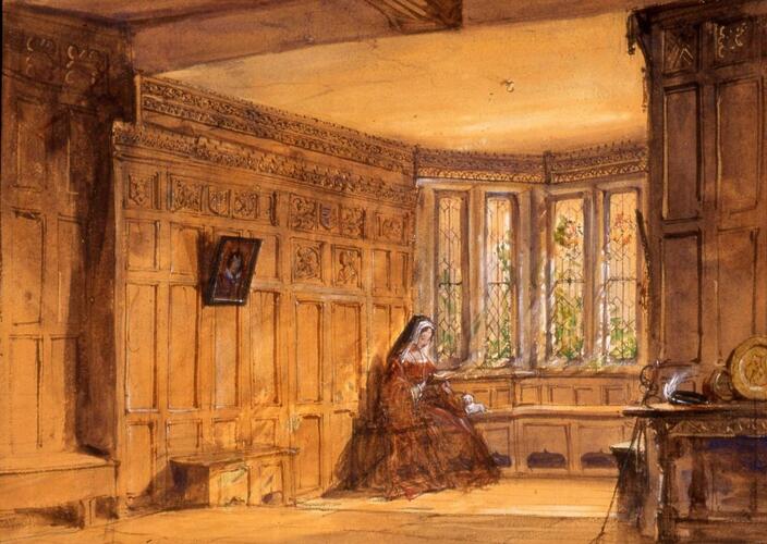 Bay window at Haddon Hall, Derbyshire