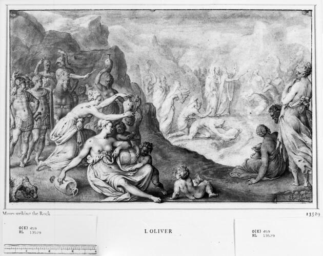 Moses striking the rock