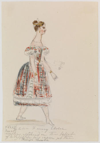 Master: PRINCESS VICTORIA SKETCHES 1
Item: Mlle Fanny Elsler as she appeared in the Ballet of La Sylphide this season at the King's Theatre Master: PRINCESS VICTORIA SKETCHES 1
Item: Mlle Fanny Elsler as she appeared in the Ballet of La Sylphide this season at the King's Theatre