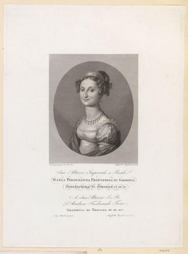 Maria Ferdinanda (Grand Duchess of Tuscany, 2nd Consort of Ferdinando III, Grand Duke of Tuscany, 2nd Daughter of Maximilian, Prince of Saxony)