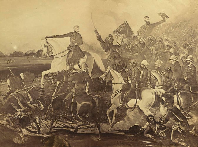 The storming of the Sikander Bagh during the Indian Uprising