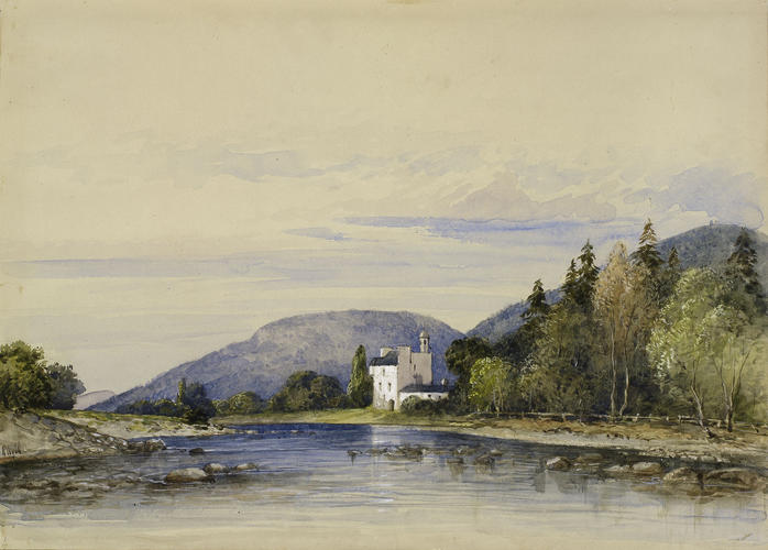 Abergeldie Castle from the River Dee Abergeldie Castle from the River Dee