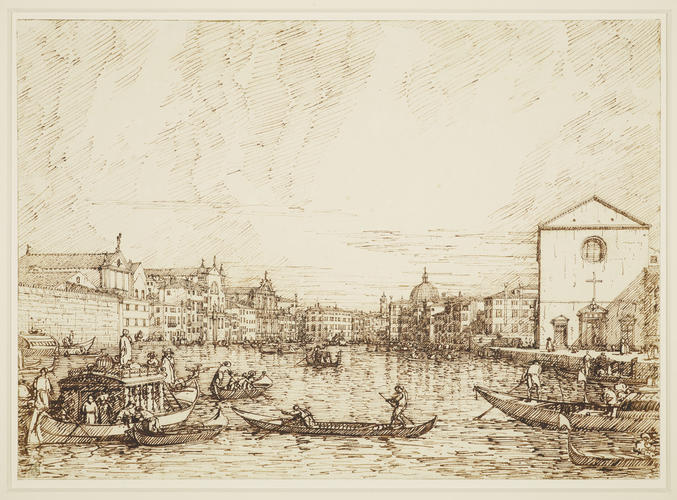 Venice: The Grand Canal, looking east from the Fondamenta delle Croce