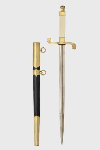 Naval dirk and scabbard