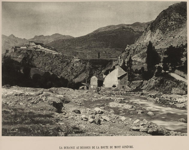 La durance au dessous de la route du Mont Genevre La durance au dessous de la route du Mont Genevre