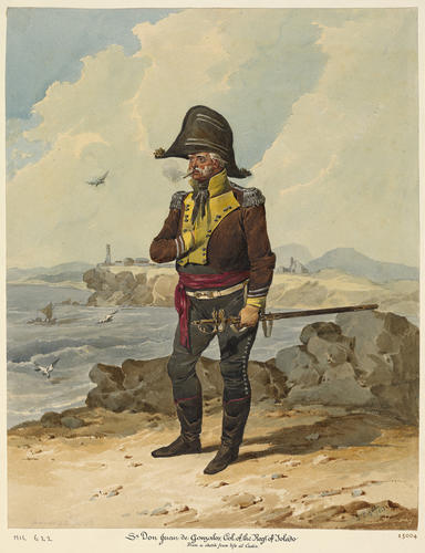 Spanish Army. Don Juan de Gonzales, Colonel of the Regiment of Toledo, 1813