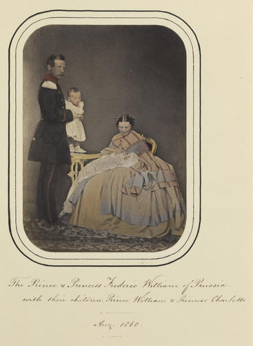 'The Prince and Princess Frederic William of Prussia with their children Prince William and Princess Charlotte' 'The Prince and Princess Frederic William of Prussia with their children Prince William and Princess Charlotte'