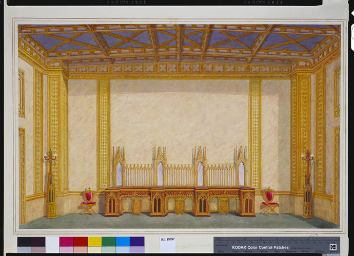 Windsor Castle: Dining Room, design for west elevation (No. 187)