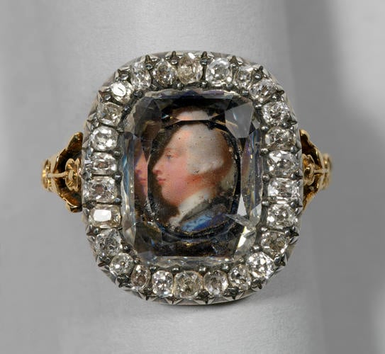Ring with a miniature of George III