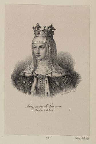 Master: [lithographs of the rulers of France from Pharamond, King of the Franks to Napoléon]
Item: Marguerite de Provence
