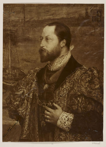 [King Edward VII as Prince of Wales dressed in 16th century costume]