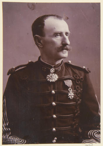 Lieut. Colonel Lasponge, commanding the 13th Batt: Chausseurs Alpines, 1890. [Album: Photographic Portraits vol. 6/64 1888-1893]