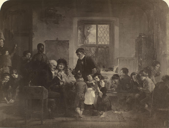 'The School'; The Visit of the Patron and Patroness to the Village School