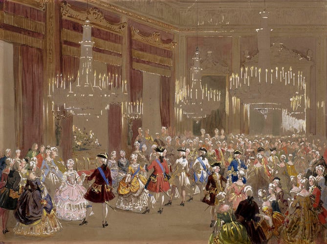 Study of the 1745 fancy ball
