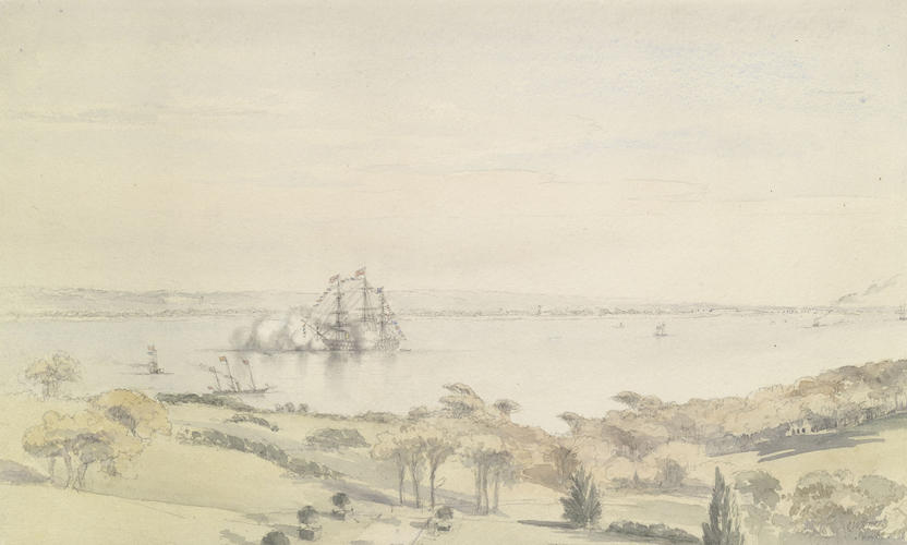 HMS St George off Osborne, 8 January 1861