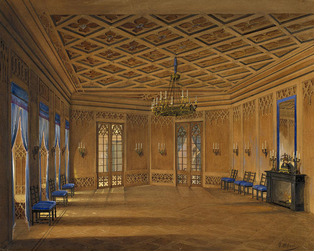 Schloss Callenberg: dining-hall Schloss Callenberg: dining-hall