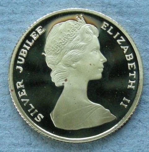 Bermuda. Proof $50, commemorating the Silver Jubilee of the Reign of Queen Elizabeth II, 1977 Bermuda. Proof $50, commemorating the Silver Jubilee of the Reign of Queen Elizabeth II, 1977