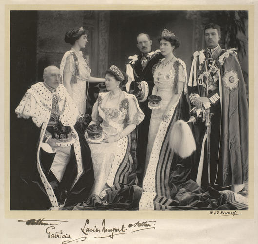 The Duke and Duchess of Connaught with their children and Gustaf Adolf, Crown Prince of Sweden
